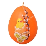 Veľkonočná sviečka vajce kuriatko oranžové