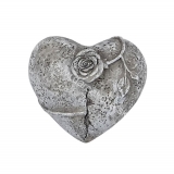 Náhrobný kameň srdce s ružou 6,5cm