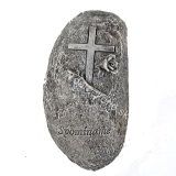Náhrobný kameň Spomíname s krížom 17cm