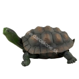 Soška veľká korytnačka tmavo zelená 33cm