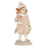 Deti zimy dievča s bábikou13cm