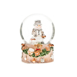 Snežítko snehuliak s vianočnou guľou 6,5cm