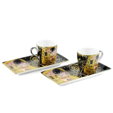 Šálky na kávu Gustav Klimt čierna