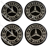 nálepky na auto kolesovky Mercedes o 5,5 cm čierne