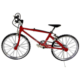 Horský bicykel kovový červený model 24cm