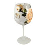 Výročný pohár na víno 35 ruža biely