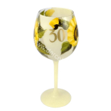 Výročný pohár na víno k 30 narodeninám slnečnice