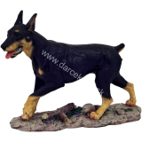 Pes Doberman soška 26cm