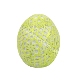 Veľkonočné vajíčko zeleno biele 6cm