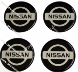 nálepky na kolesá Nissan o 5,9 cm čierne