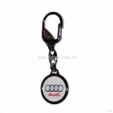 Audi kľúčenka prívesok biely