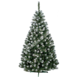 Vianočný stromček 240cm s bielymi končekmi Beata