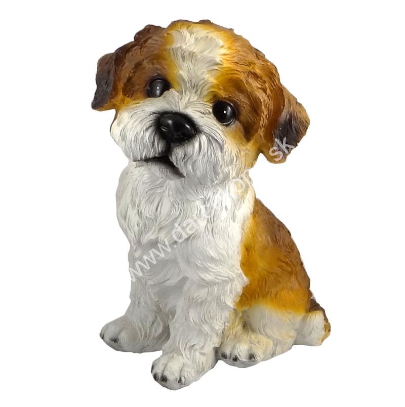 soška pes Shih-tzu (Ši-cu) 30cm