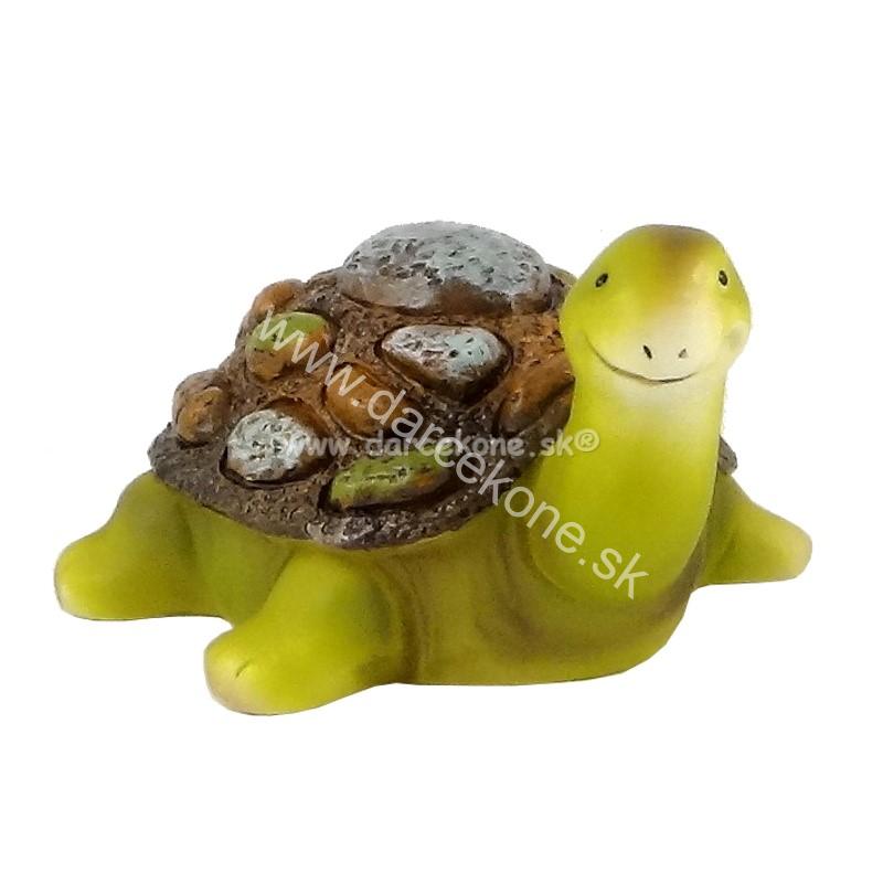 Soška korytnačka s kamienkami 15cm