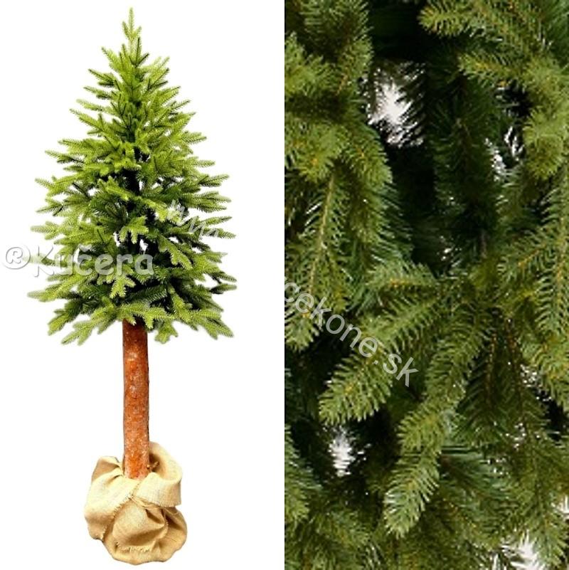 3D vianočný stromček na drevenom pni 180cm jedľa Exclusive
