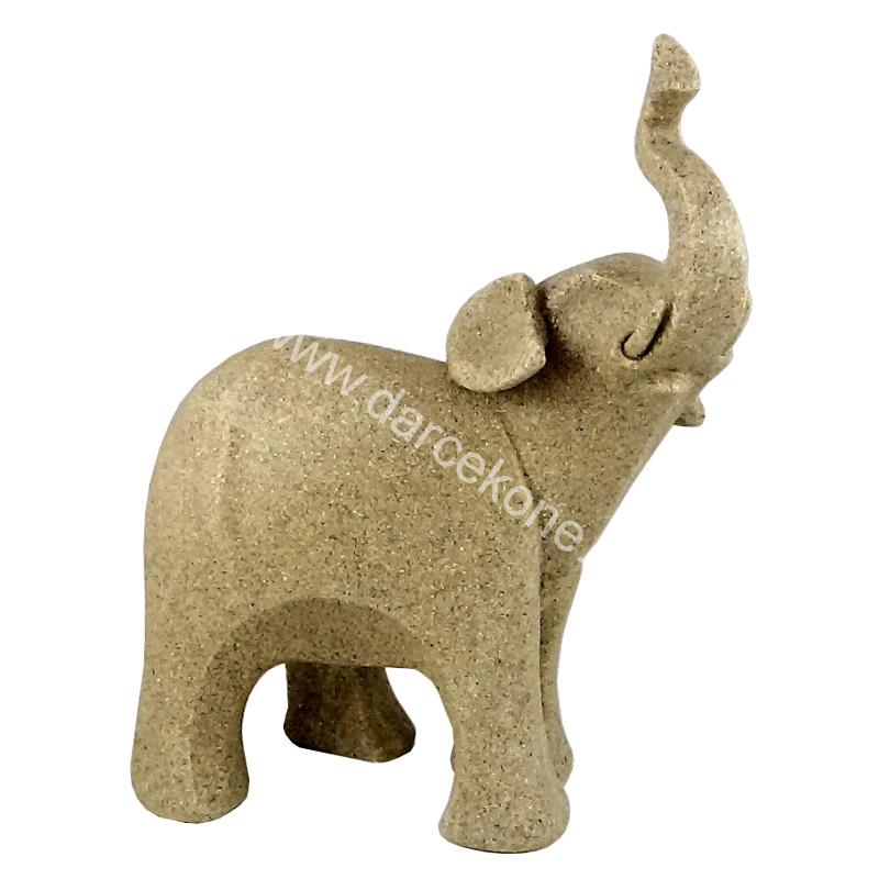 Slon soška so zdvihnutým chobotom 26cm