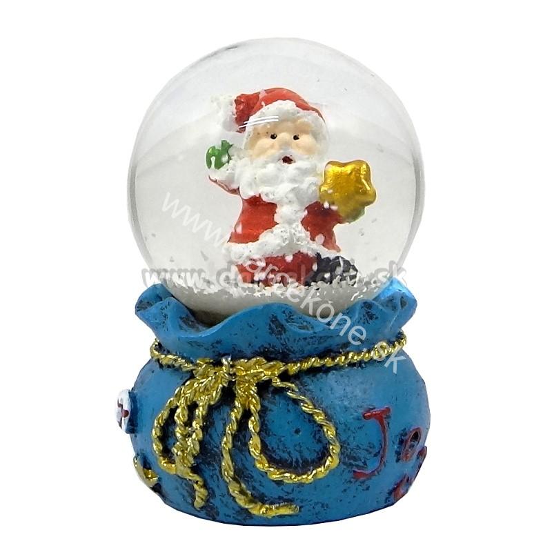 Snežítko Santa s hviezdou led 7cm