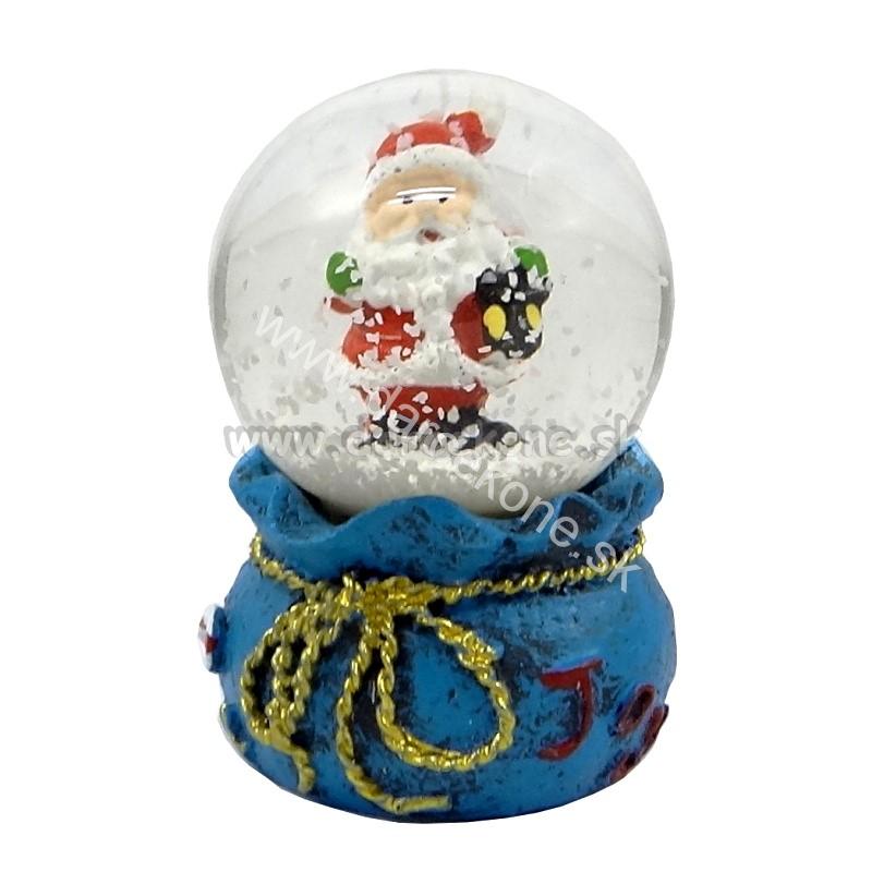 Snežítko Santa s lucernou  led 7cm