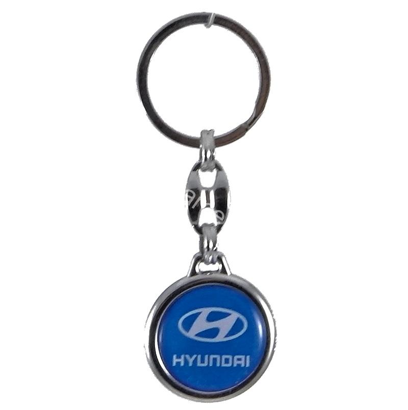 Auto kľúčenka prívesok Hyundai modrý
