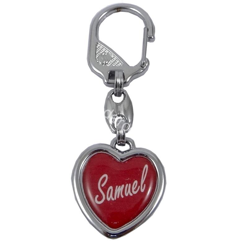  Prívesok na kľúče srdce s menom Samuel