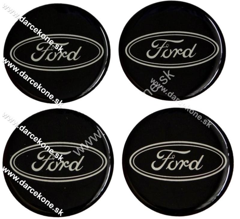 nálepky na auto kolesovky Ford o 5,5 cm čierna