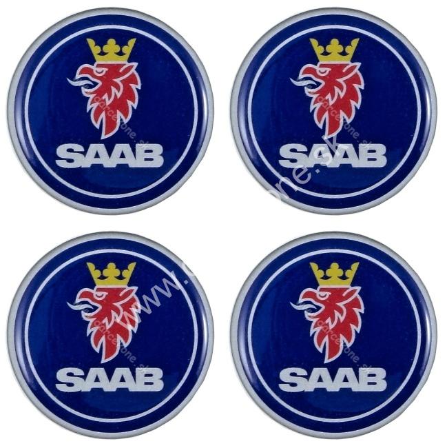 nálepky na auto kolesovky Saab o 5,5 cm