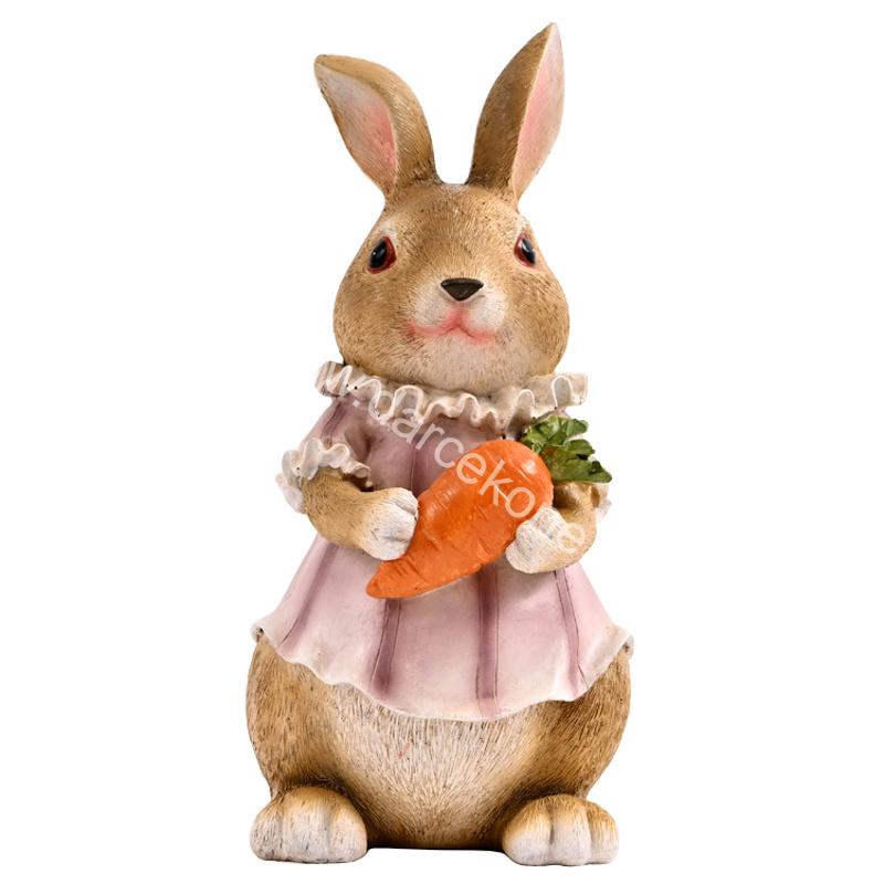Zajačica s mrkvou fialové šaty 24cm