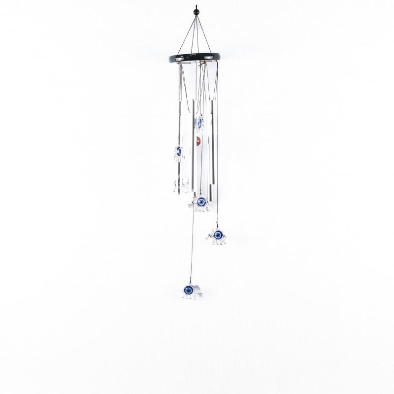Zvonkohra Alahovo oko v slonovi – strieborná, drevená základňa (60 cm)