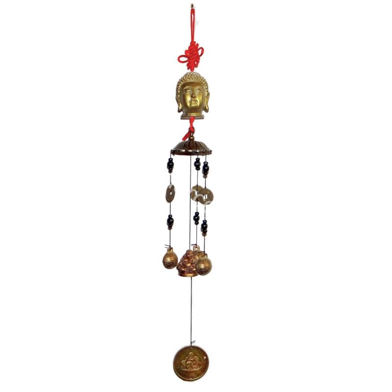 Zvonkohra Budha – hlava, soška a kruh s Budhom, výška 54 cm