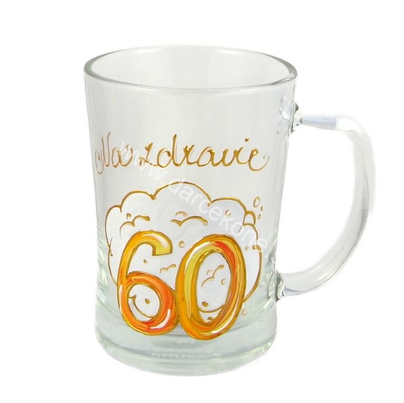 Originálny pivový pohár k 60. narodeninám – Na zdravie 0,5 l