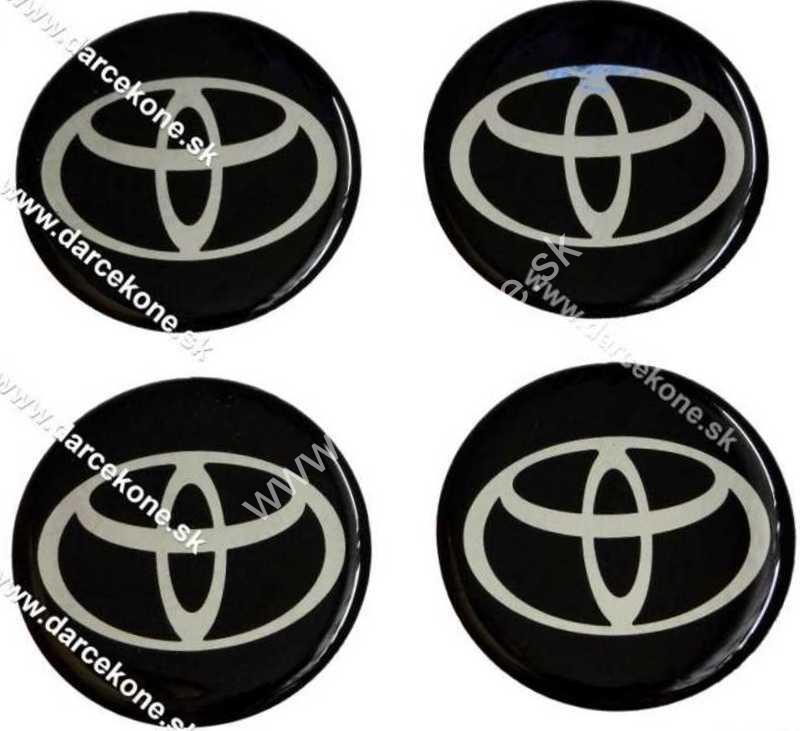 Nálepky na kolesá Toyota o 5,9 cm čierne