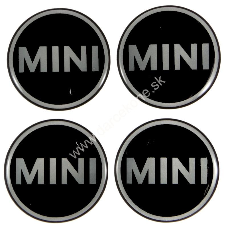 Mini nálepky na auto kolesovky o 5,5 cm čierne