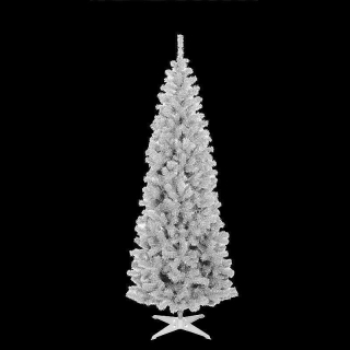 Vianočná jedlička biela úzka 220cm Karolina
