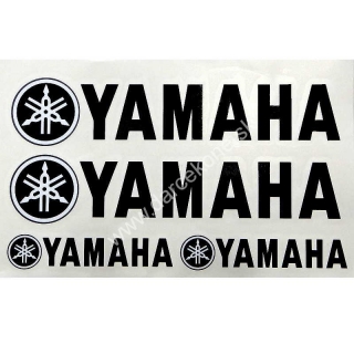 Nálepky na motorku YAMAHA čierne