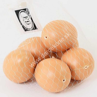 Veľkonočné vajíčka hnedé 6,5cm (6ks)