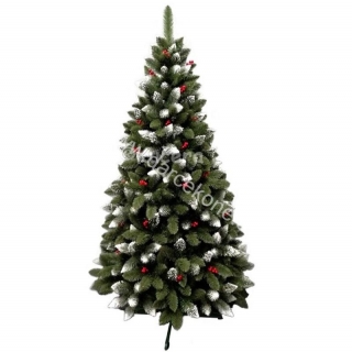 Vianočný stromček Borovica Iza červené guličky 180cm