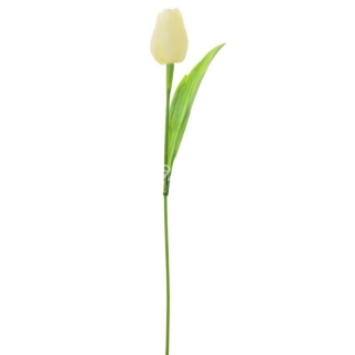 Tulipán umelý kvet krémový 42cm