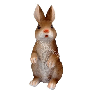 Soška zajac sediaci hnedý 20,5cm