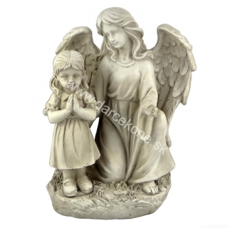 Náhrobný kameň Anjel s dievčatkom 26cm