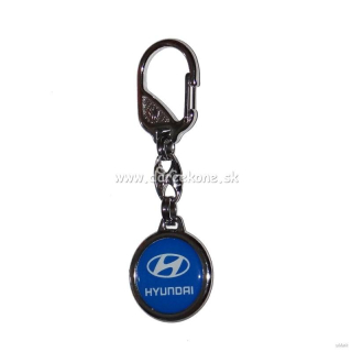Auto kľúčenka prívesok Hyundai modrý