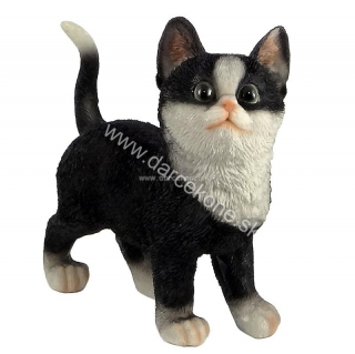 Mačka stojaca čierna soška 19,5cm