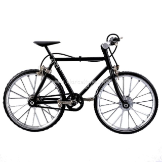 Horský bicykel kovový model čierny 22cm