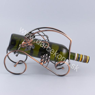 Kovový stojan na víno list viniča