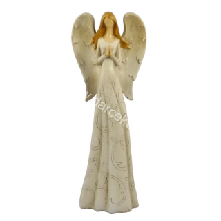 Soška anjel krémový modliaci sa 30cm