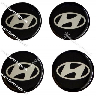 nálepky na kolesá Hyundai o 5,9 cm čierne