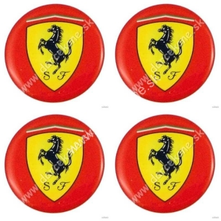 Ferrari nálepky na auto kolesovky o 5,5 cm
