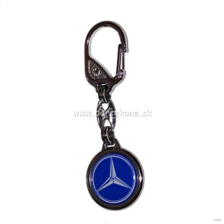 Mercedes auto kľúčenka prívesok modrý